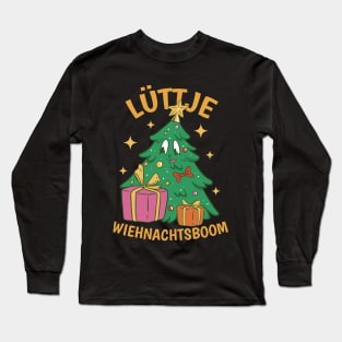 Lüttje Wiehnachtsboom Low German Long Sleeve T-Shirt